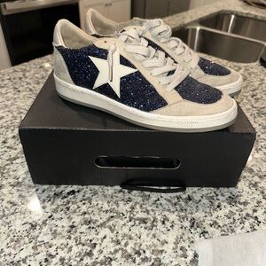 Blue and White star Sneakers
